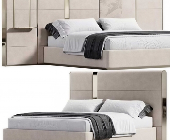 Modern Double Bed-ID:958479885