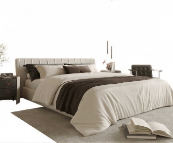 Modern Double Bed-ID:140904907