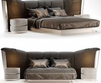 Modern Double Bed-ID:475931222