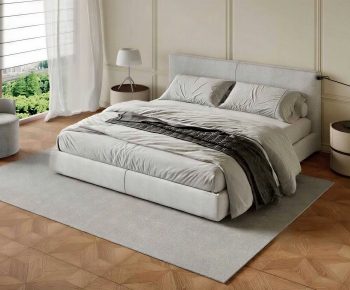 Modern Double Bed-ID:101170546