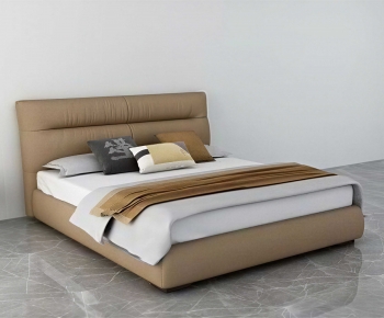 Modern Double Bed-ID:826757916