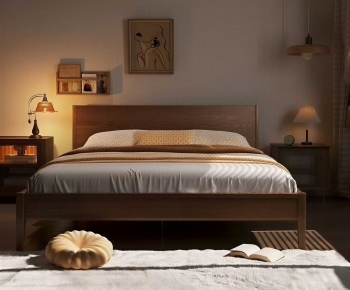 Modern Double Bed-ID:261537083