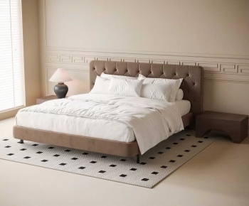 Modern Double Bed-ID:763304959