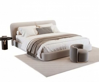 Modern Double Bed-ID:427189118