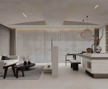 Wabi-sabi Style A Living Room-ID:377902983