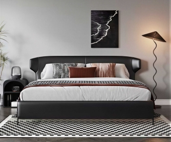 Modern Double Bed-ID:792527911