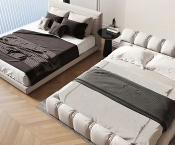 Modern Double Bed-ID:504843002