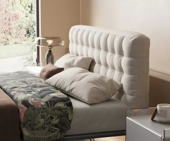 Modern Double Bed-ID:790338992