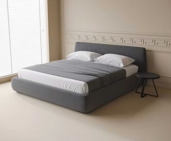 Modern Double Bed-ID:696504124