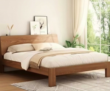Nordic Style Double Bed-ID:747046957