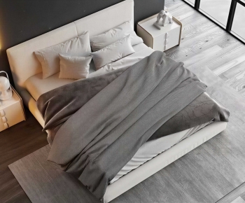 Modern Double Bed-ID:917410917