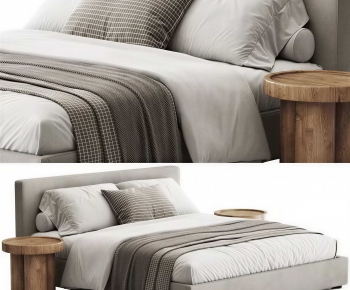 Modern Double Bed-ID:936877015