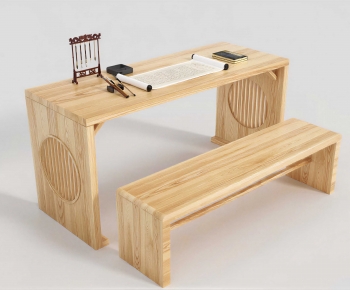 Modern Computer Desk And Chair-ID:343591933