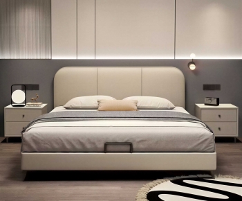 Modern Double Bed-ID:442512044