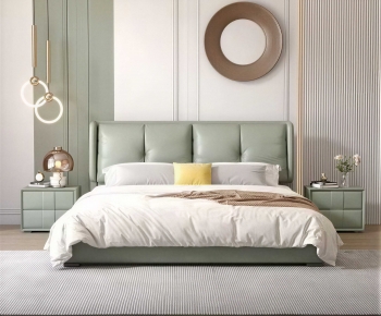 Modern Double Bed-ID:194720988