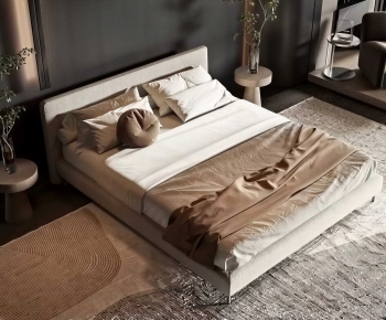 Modern Double Bed-ID:919748071