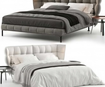 Modern Double Bed-ID:926940484
