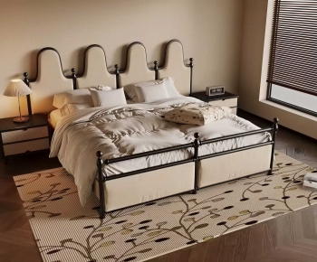 Modern Double Bed-ID:202759037