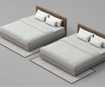 Modern Double Bed-ID:966789753