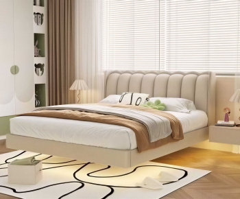 Modern Double Bed-ID:188426028