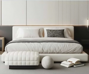 Modern Double Bed-ID:423007976