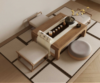 Japanese Style Tea Tables And Chairs-ID:101211111