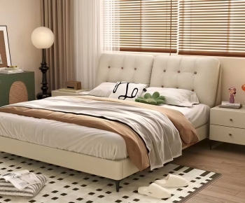 Modern Double Bed-ID:163897996