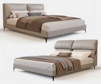 Modern Double Bed-ID:552618981