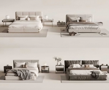 Modern Double Bed-ID:181510939