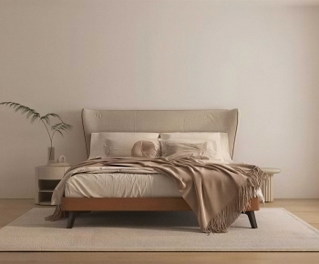 Modern Double Bed-ID:629941946