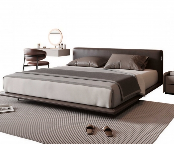 Modern Double Bed-ID:757522116
