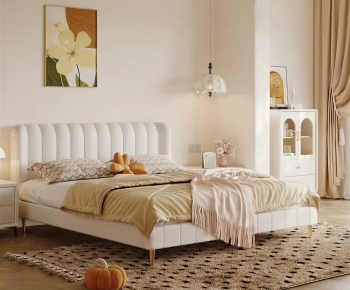 Modern Double Bed-ID:618525032