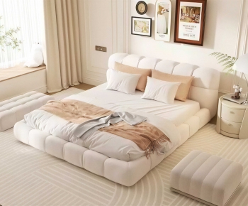 Modern Double Bed-ID:625279906