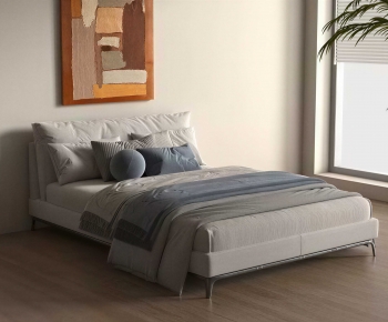 Modern Double Bed-ID:586834911