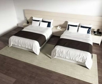 Modern Double Bed-ID:996957067