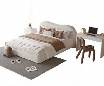 Modern Double Bed-ID:391041995