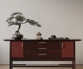 New Chinese Style Entrance Cabinet-ID:923033951