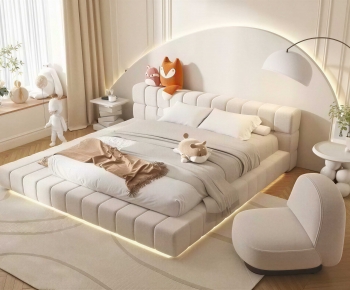 Modern Double Bed-ID:340866094