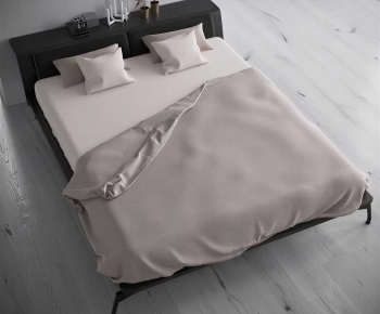 Modern Double Bed-ID:847780945