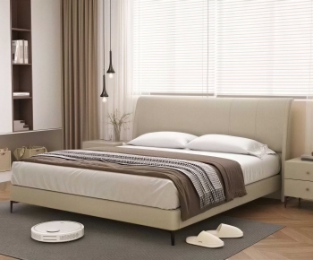 Modern Double Bed-ID:523689993