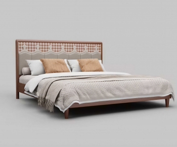 Modern Double Bed-ID:782067068