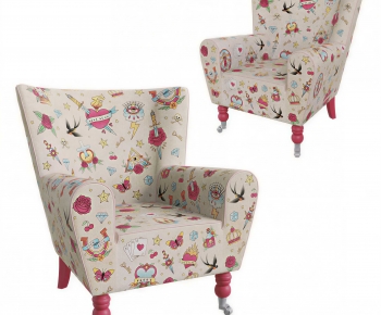 American Style Single Sofa-ID:940454012