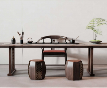 New Chinese Style Tea Tables And Chairs-ID:571804052