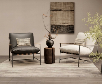 Wabi-sabi Style Lounge Chair-ID:841448073