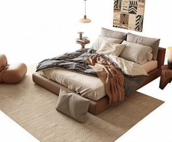 Modern Double Bed-ID:130330094