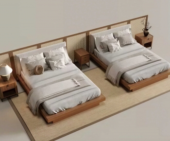 Modern Double Bed-ID:988631016