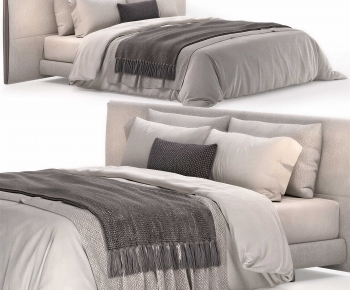 Modern Double Bed-ID:927536011