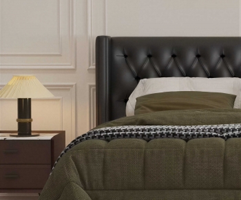 Modern Double Bed-ID:919289635