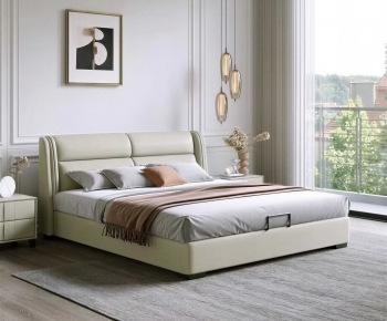 Modern Double Bed-ID:246979957