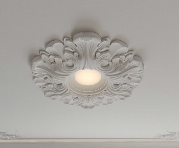 European Style Plaster Carved Top Plate-ID:789001941